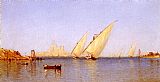 Fishing Boats Coming into Brindisi Harbor by Sanford Robinson Gifford